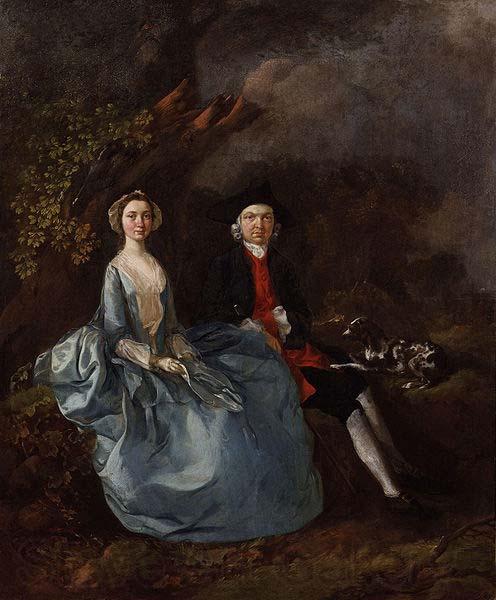 Thomas Gainsborough Portrait of Sarah Kirby and John Joshua Kirby Germany oil painting art